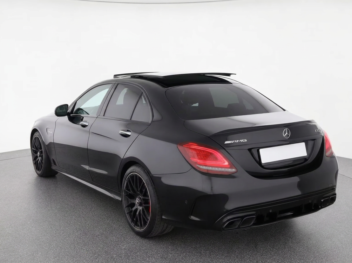 Mercedes-AMG C 63 S Saloon rear three-quarter view