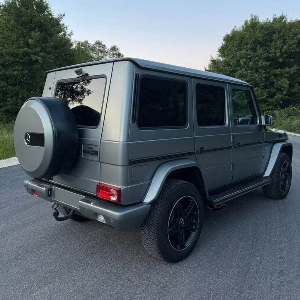 Mercedes-Benz G 500 Limited Edition 2018 — rear three-quarter view with spare wheel cover