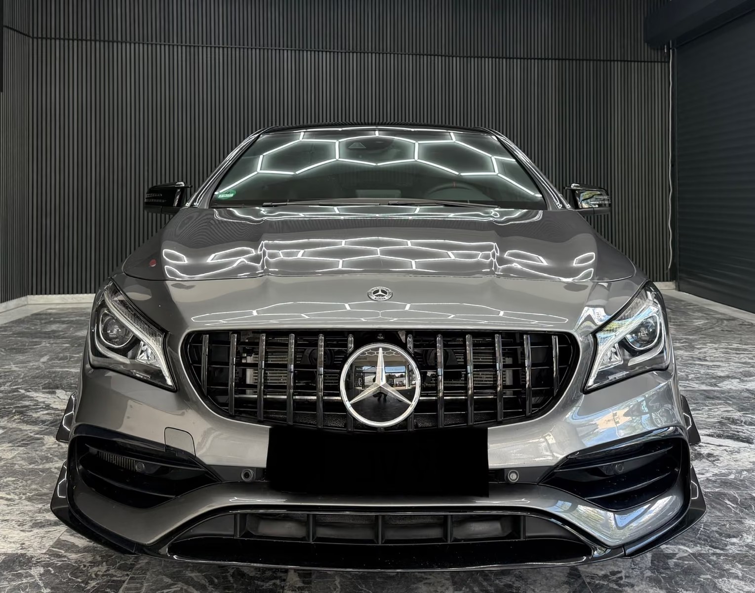 Mercedes-AMG CLA 45 4MATIC front view with Panamericana grille