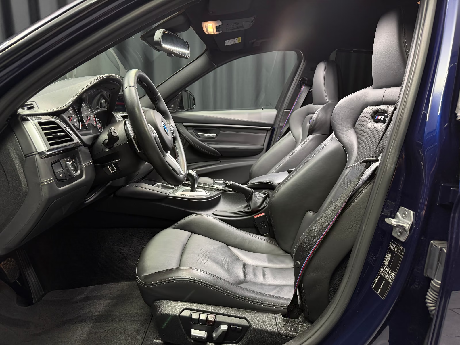 BMW M3 Competition F80 — M sport seats in black leather