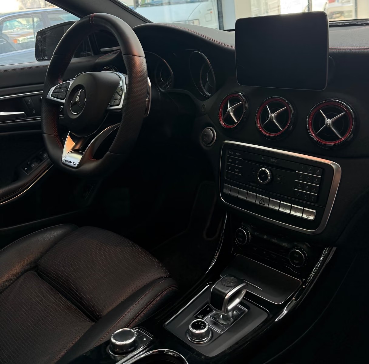 Mercedes-AMG CLA 45 4MATIC centre console and gear selector