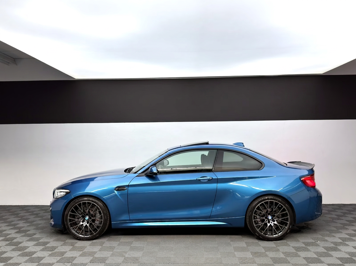 BMW M2 Competition — side profile