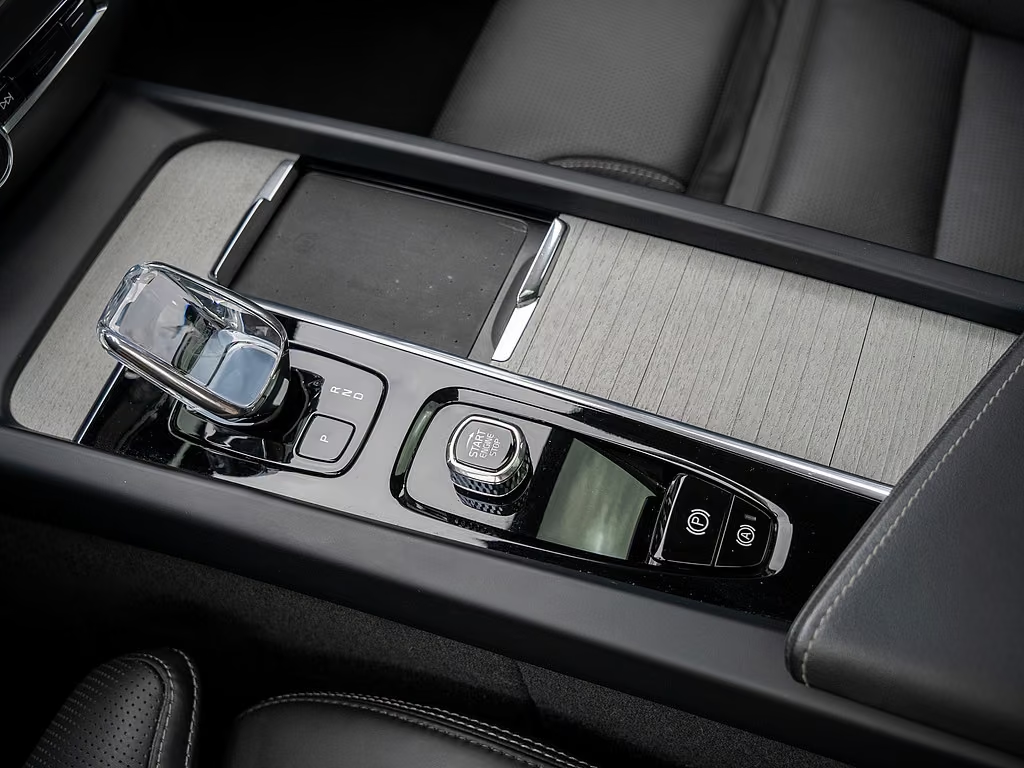 Crystal gear selector and centre console controls