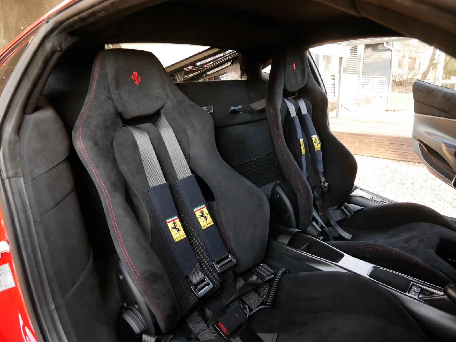 Ferrari 488 Pista Piloti #57 2019 — carbon racing seats with 4-point harnesses