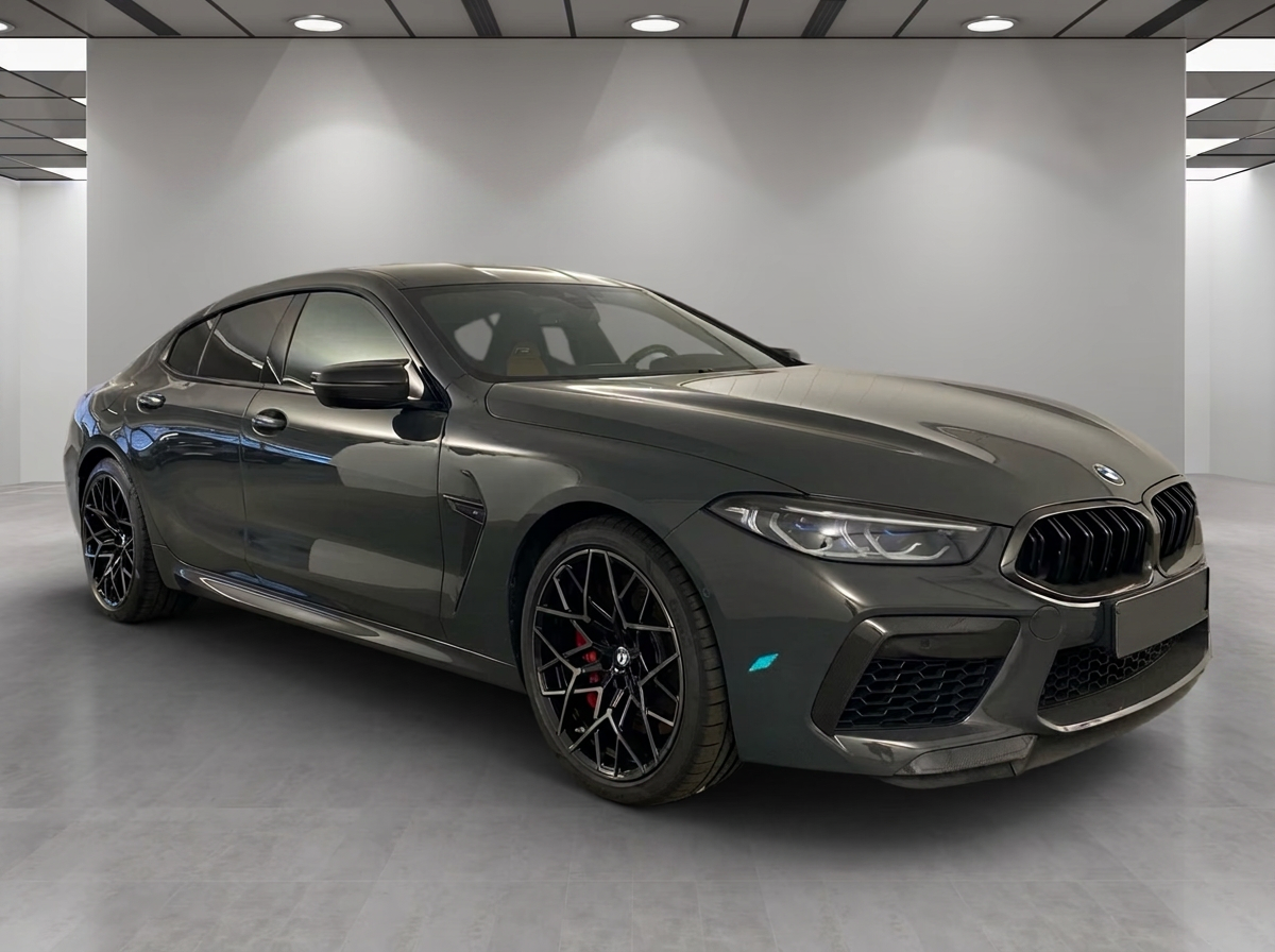 BMW M8 Competition Gran Coupé 2023 — front view with laser headlights
