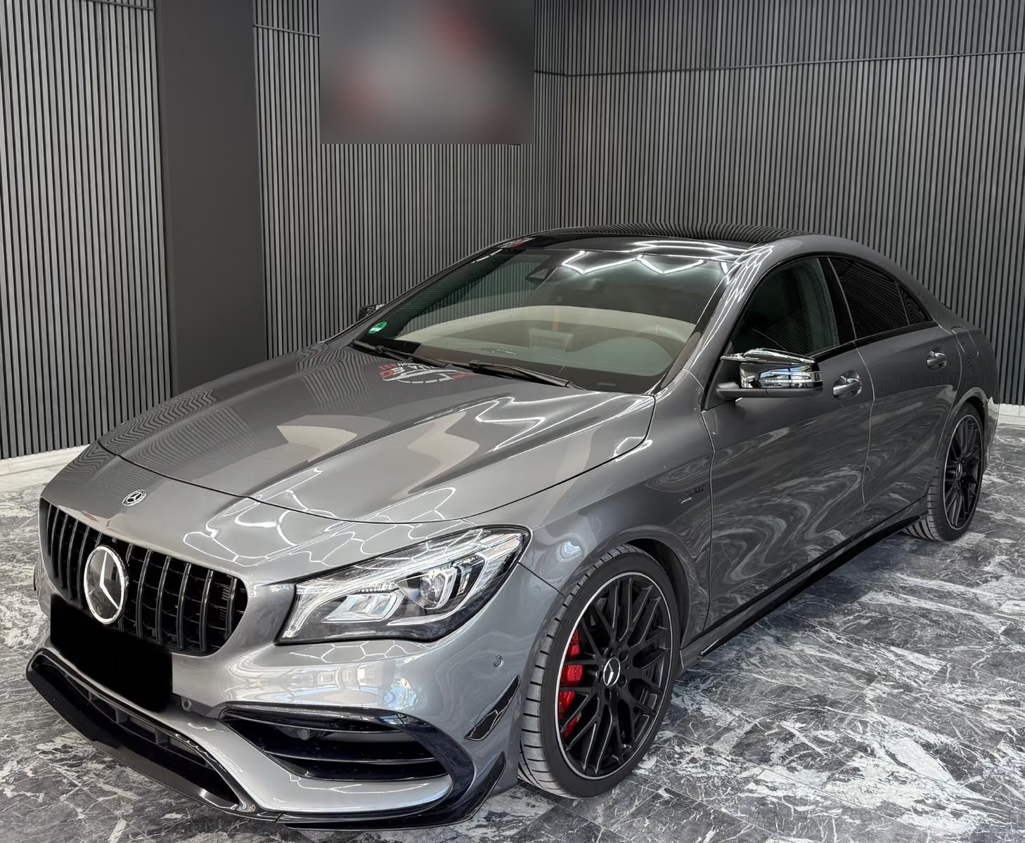 Mercedes-AMG CLA 45 4MATIC front three-quarter view