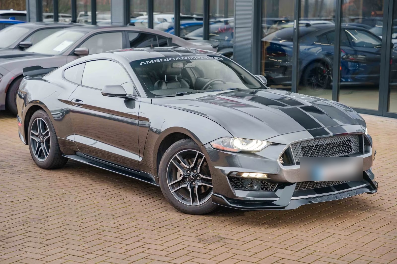 Ford Mustang Fastback front three-quarter view outdoors