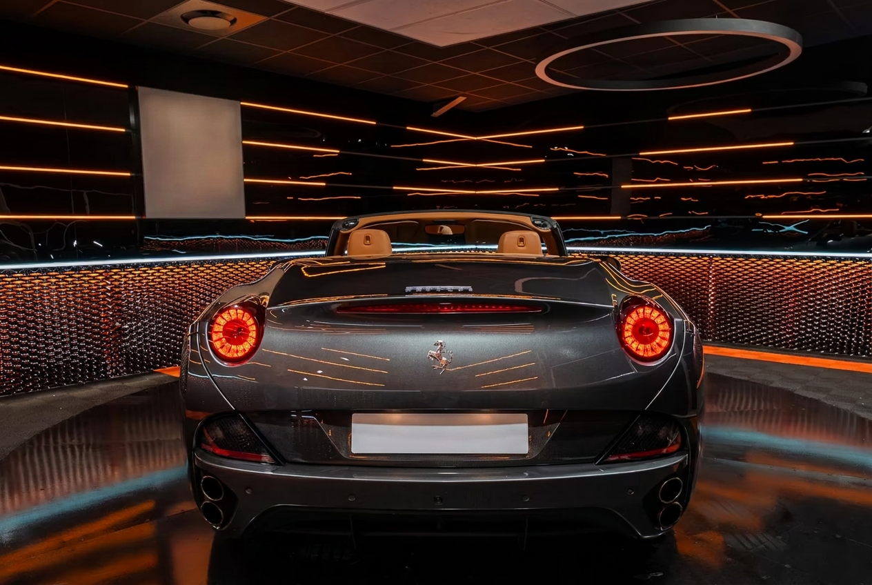 Ferrari California rear view with quad exhausts
