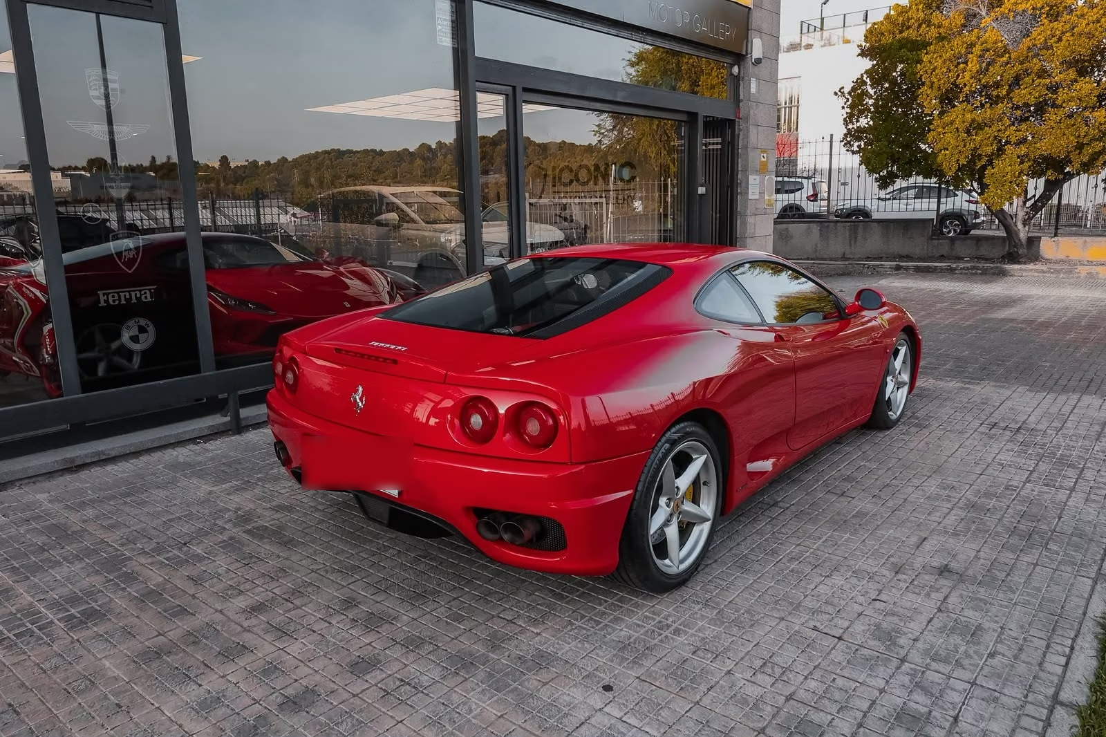 Ferrari 360 Modena 2001 — rear three-quarter view with quad tail lights