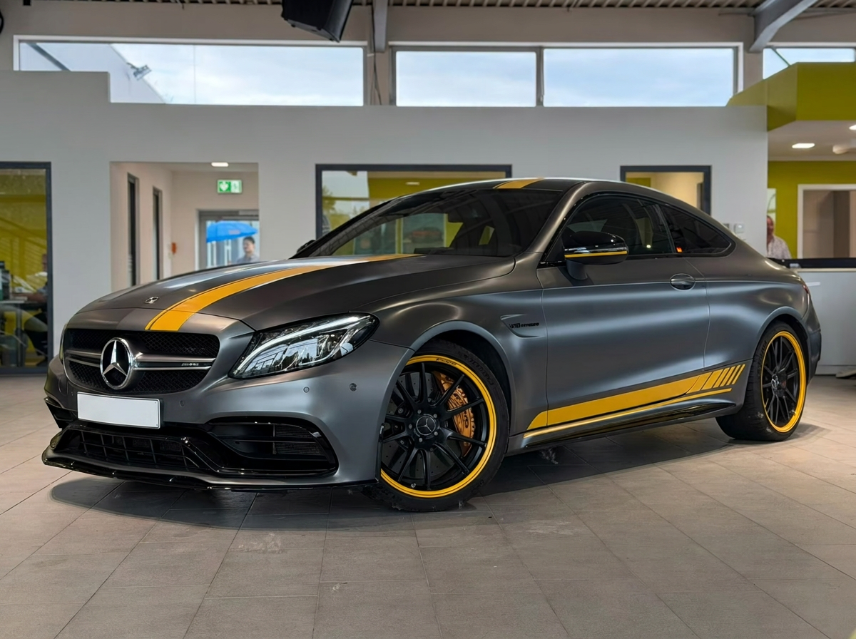 Mercedes-AMG C 63 S Coupé front three-quarter view
