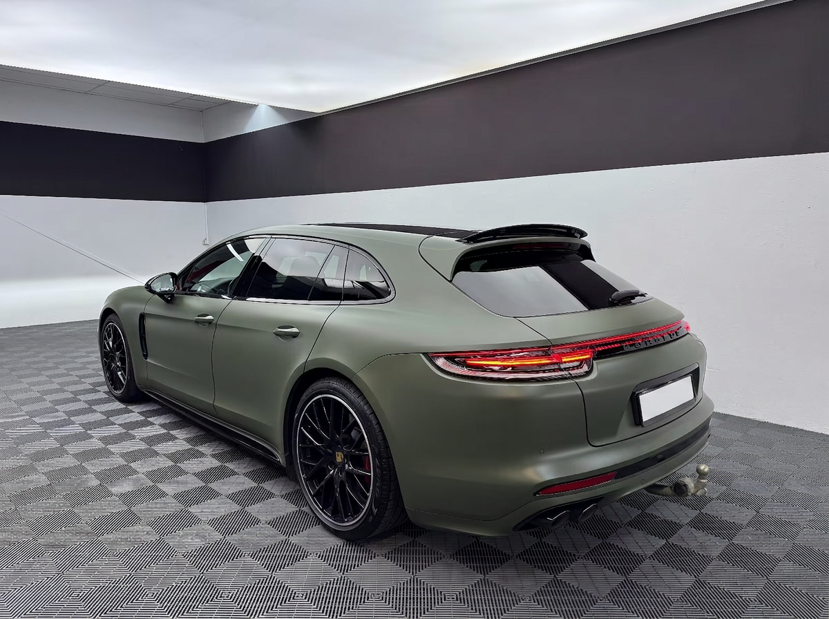 Porsche Panamera GTS rear three-quarter view